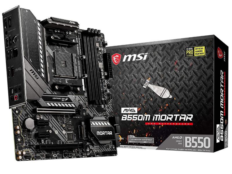 MSI MAG B550M MORTAR - Micro-ATX - Sockel AM4 - PCIe 4.0 - 2.5 Gigabit-LAN - USB 3.2